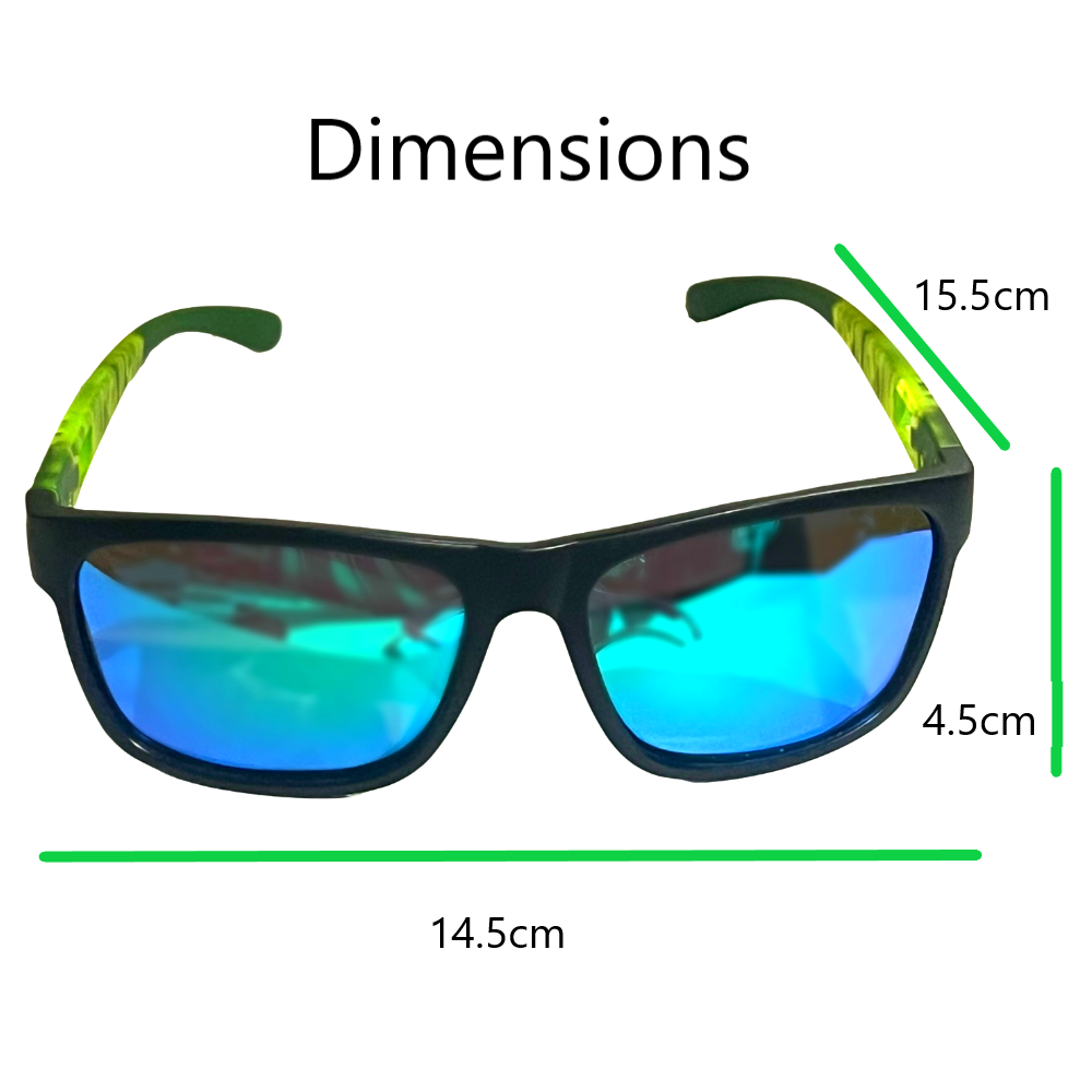 KINGSEVEN Adventure Sunglasses | Green Reflective | Polarized UV400