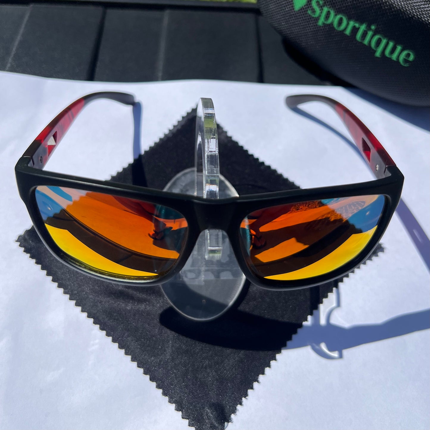 KINGSEVEN Adventure Sunglasses | Red Reflective | Polarized UV400