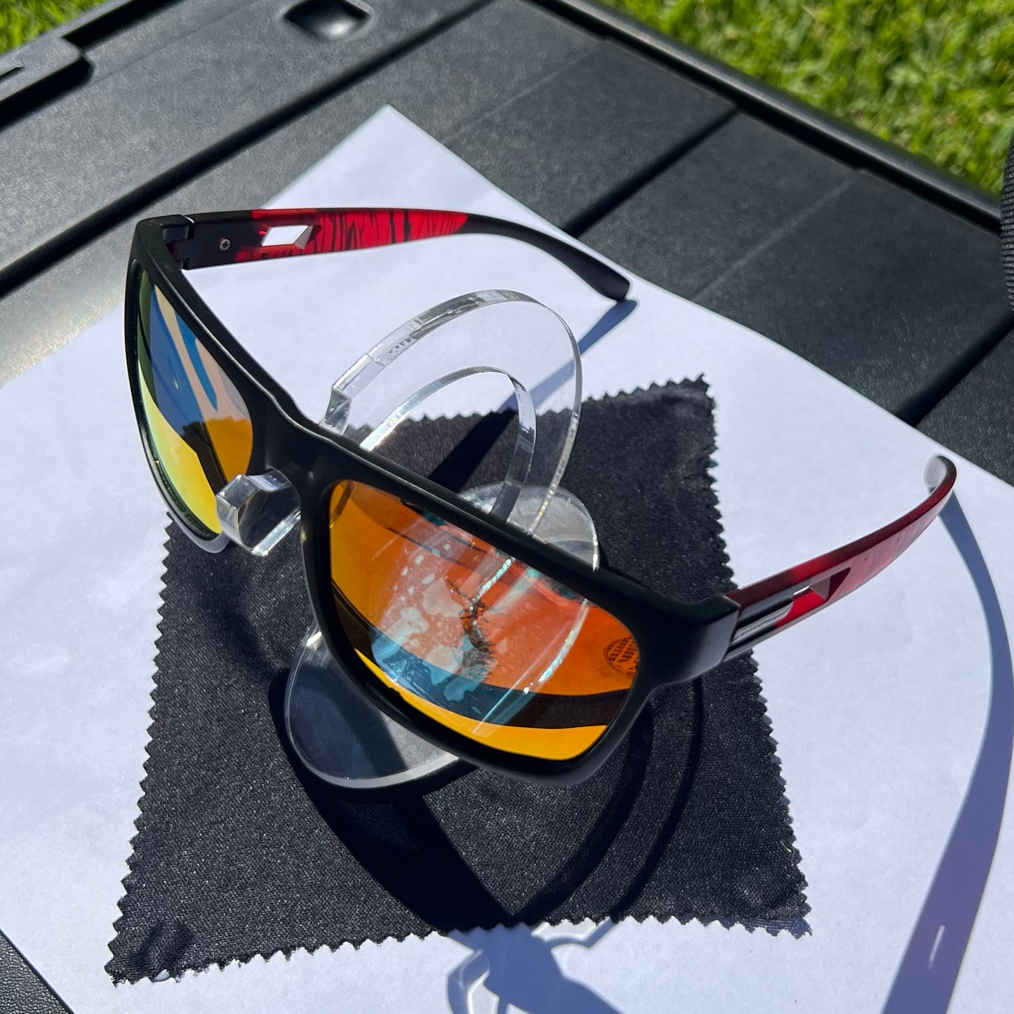 KINGSEVEN Adventure Sunglasses | Red Reflective | Polarized UV400
