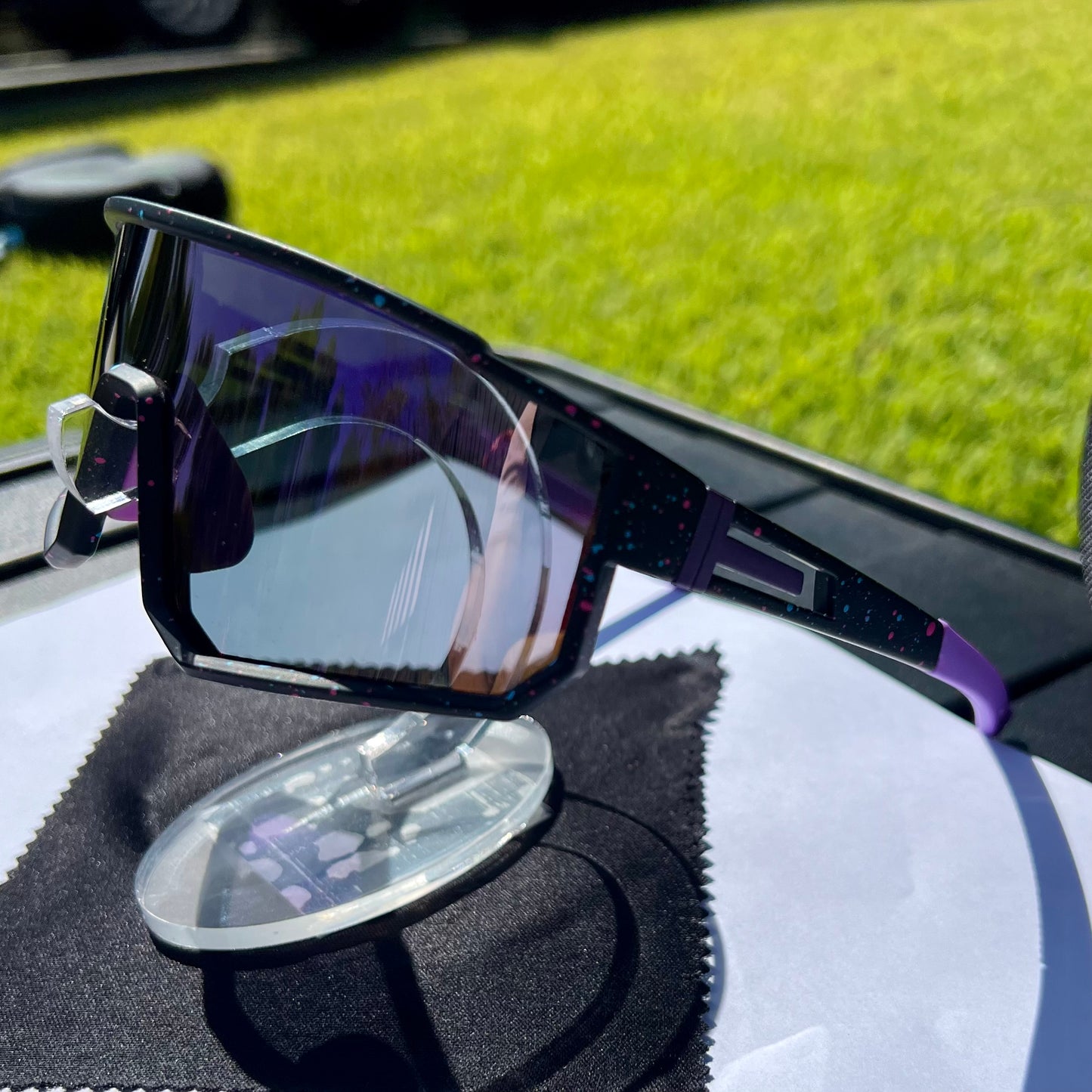 VividShield Sport Sunglasses (Purple Speckle) | Polarised UV400