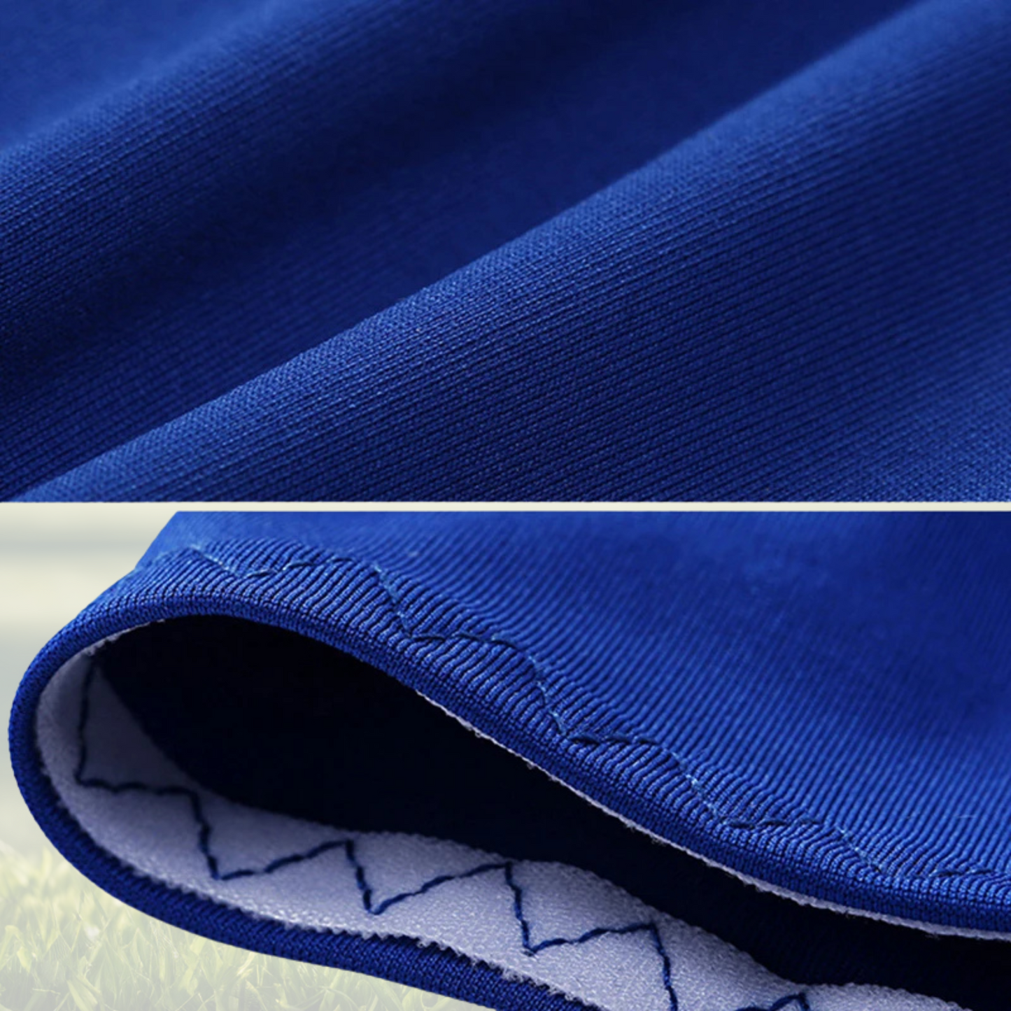 A pair of Sportiq Swift Sleeves, flexible and stretchy made of breathable polyester with a cooling and sun blocking affect, displayed on a grass background.