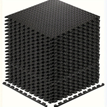 Interlocking Black EVA Fitness Mats Set (20pcs)