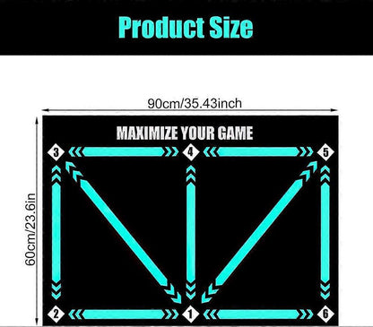 Football Training Mat Silent Step Mat 60x90cm
