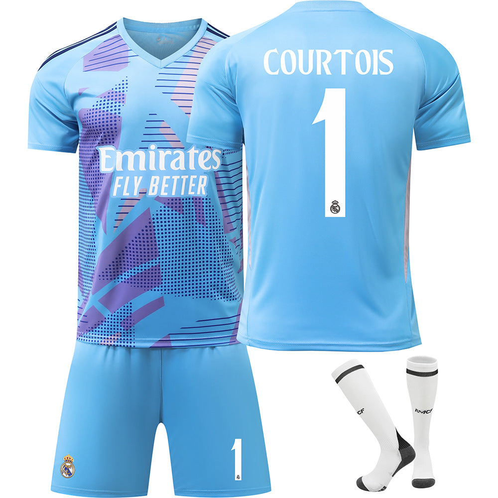 2425 Royal Horse Goalkeeper Football Shirt 2425 Real Madrid goalkeeper number 1 XXXL #—jarx 2425 Real Madrid goalkeeper number 1 XXXL #