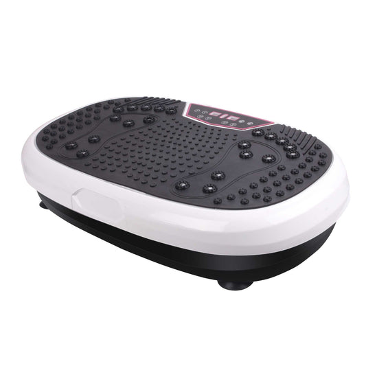 Social Hike White Mini Vibration Plate - Vibrating Exercise Machine Platform